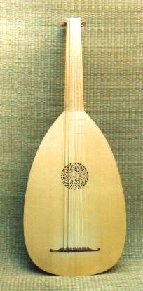 Large Renaissance Bass Lute